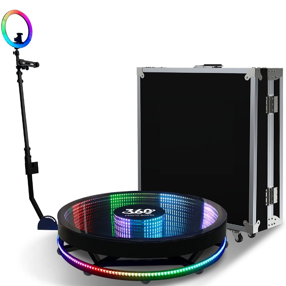 360 Photo Booth PRO – 68cm AUTOMATIC Infinity Mirror (360 camera booth, 360 video booth)