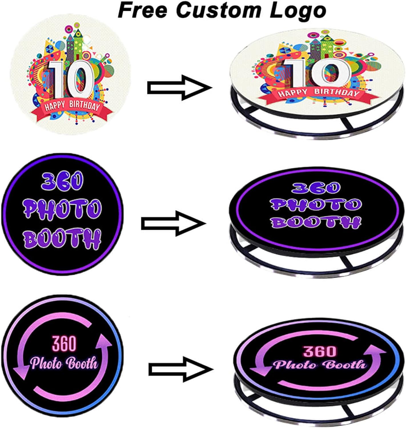 360 Photo Booth PRO – 68cm AUTOMATIC Infinity Mirror (360 camera booth, 360 video booth)